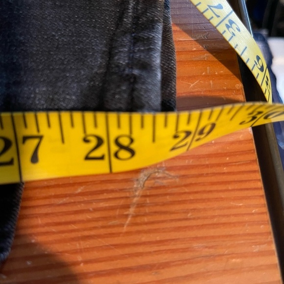 Athleta Carbon Black Sculptek Jeans Skinny Metallic Denim Sz 6 Stretch Fitted - Picture 12 of 13